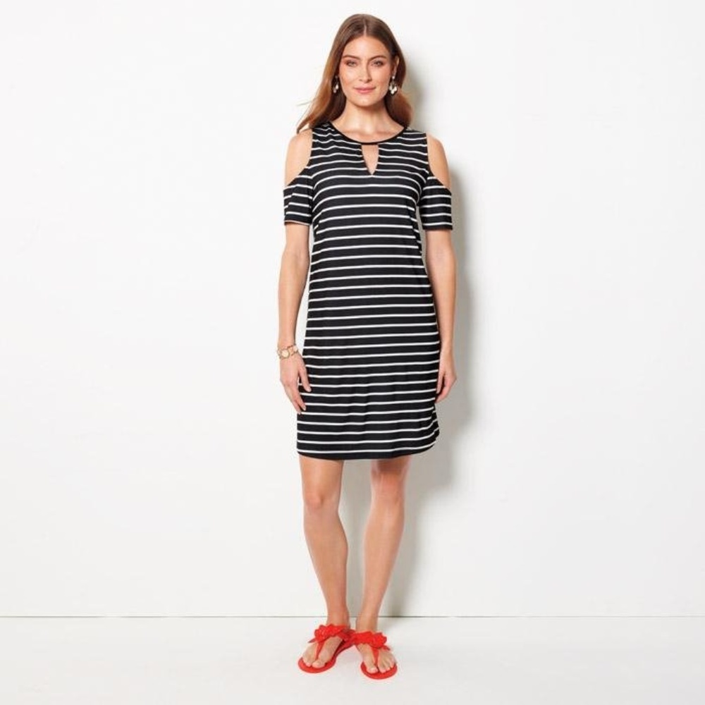 Black/White Striped Dress